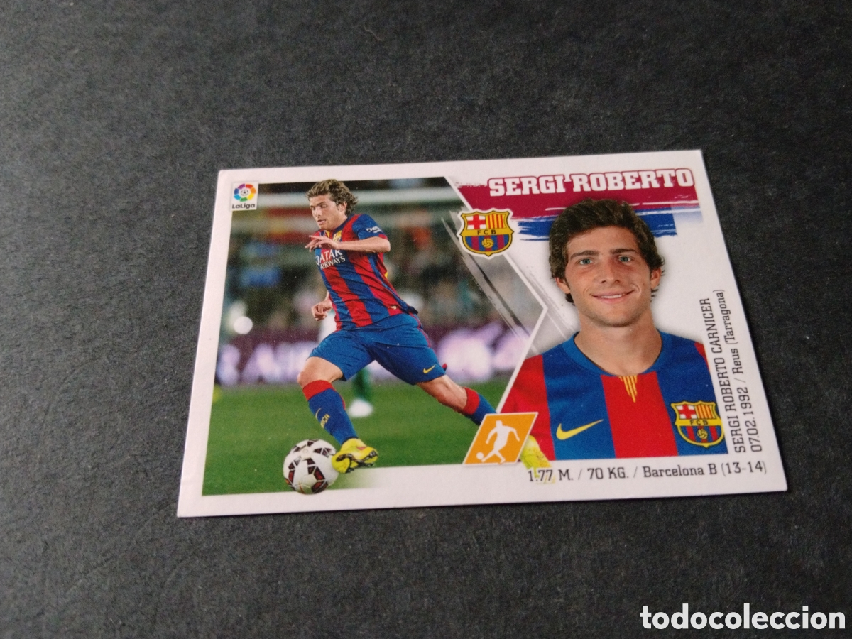 Cromos de f&uacute;tbol: Cromo futbol Sergi Roberto, Barcelona