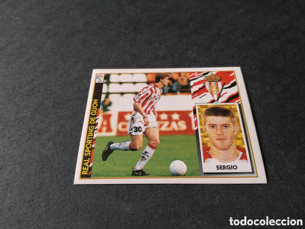 Cromos de f&uacute;tbol: Cromo futbol 97-98 Sergio, Sporting de Gij&oacute;n