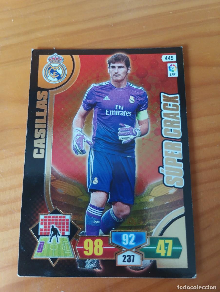 Cromos de f&uacute;tbol: PANINI ADRENALYN CASILLAS 445 SUPER CRACK REAL MADRID 13 14 2013 2014