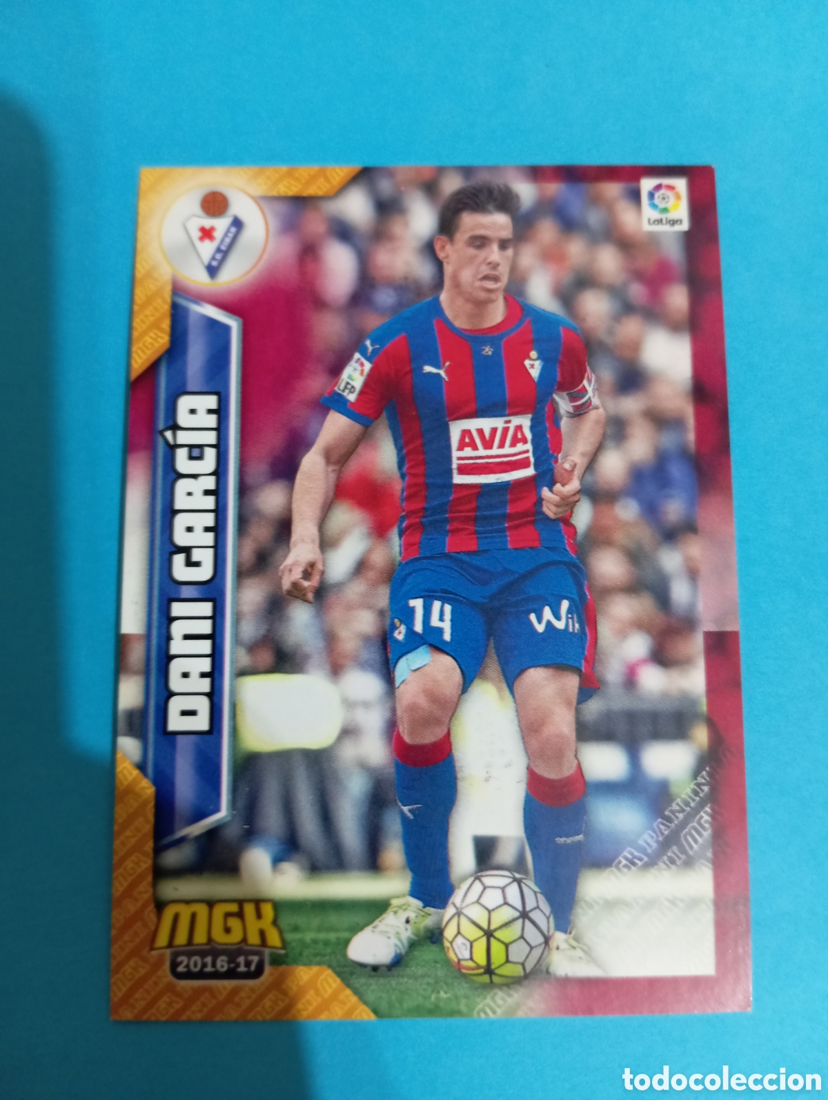 Cromos de f&uacute;tbol: Dani Garc&iacute;a Eibar n&deg;201 / PANINI MEGACRACKS 2016/2017
