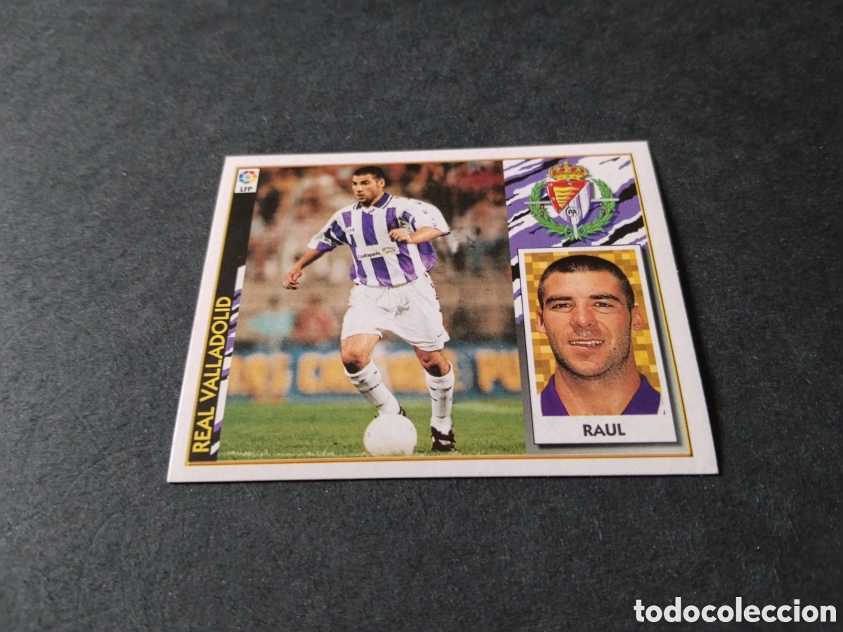 Cromos de f&uacute;tbol: Cromo futbol 97-98 Ra&uacute;l, Valladolid