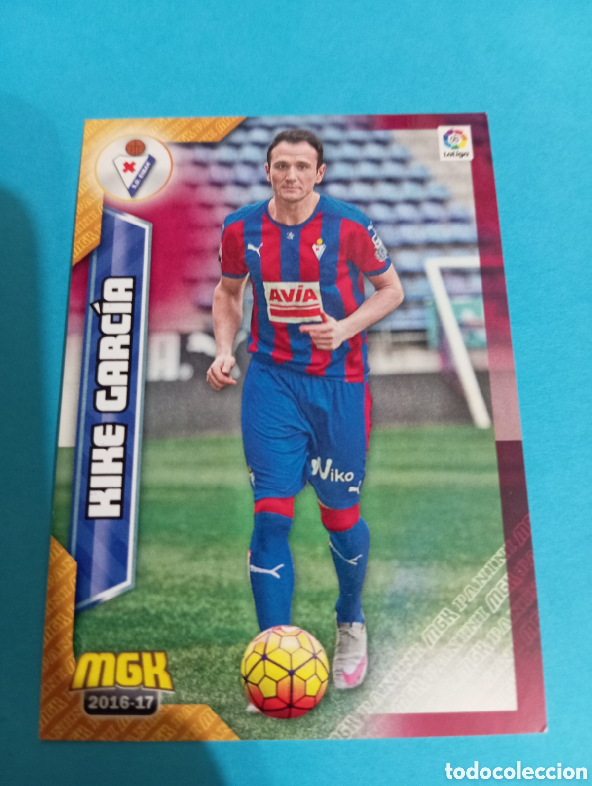 Cromos de f&uacute;tbol: Kike Garc&iacute;a Eibar n&deg;209 / PANINI MEGACRACKS 2016/2017