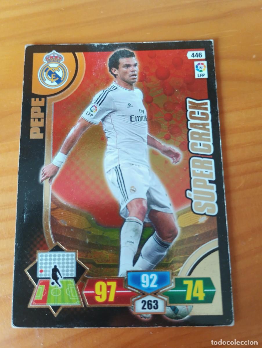 Cromos de f&uacute;tbol: CROMO DE F&Uacute;TBOL PANINI ADRENALYN PEPE 446 SUPER CRACK REAL MADRID 13 14 2013 2014
