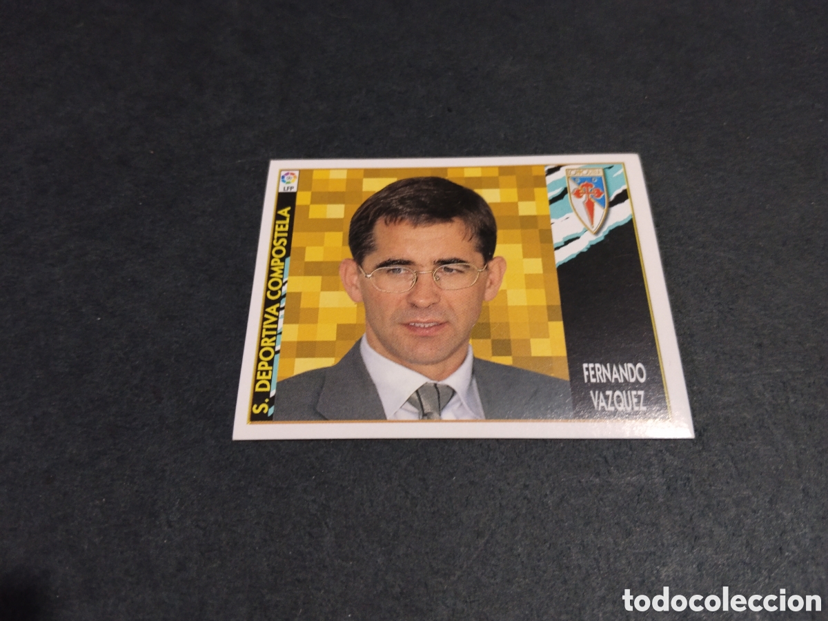 Fu&szlig;ball-Sticker: Cromo futbol 97-98 Fernando V&aacute;zquez, Compostela