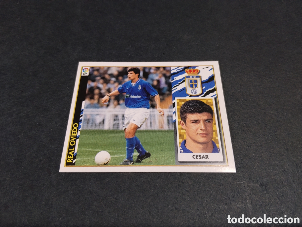 Cromos de f&uacute;tbol: Cromo futbol 97-98 C&eacute;sar, Real Oviedo