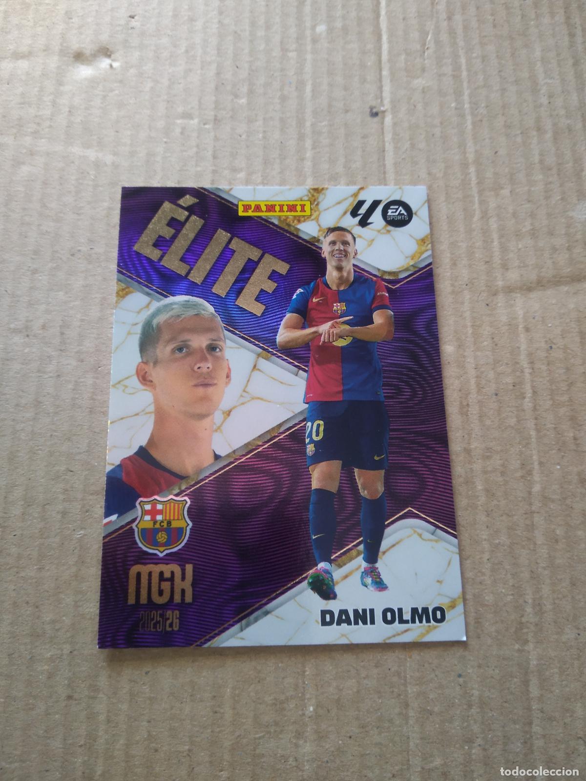 Cromos de f&uacute;tbol: 4 OLMO BARCELONA BAR&Ccedil;A CROMO FUTBOL PANINI LIGA MGKS 25-26 MEGACRACKS 2025-2026