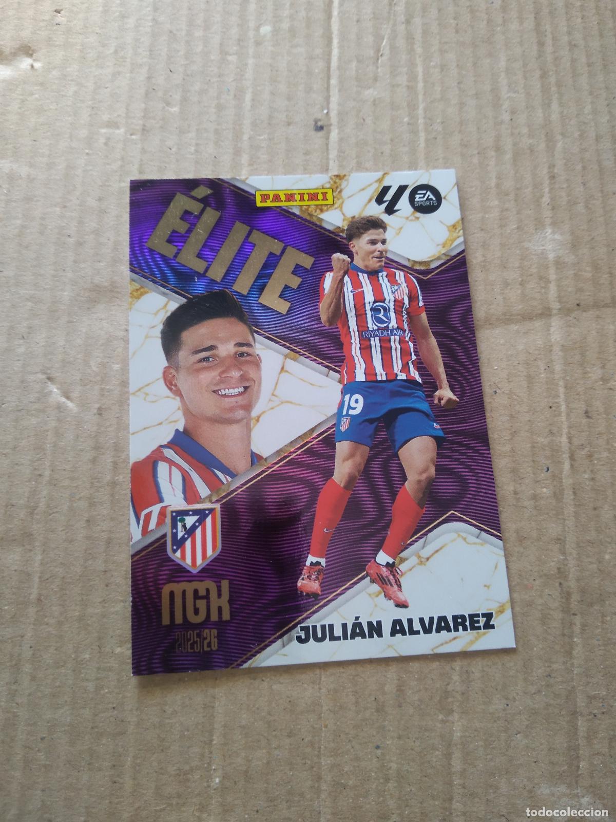 Cromos de f&uacute;tbol: 8 JULIAN ALVAREZ ATLETICO DE MADRID CROMO FUTBOL PANINI LIGA MGKS 25-26 MEGACRACKS 2025-2026