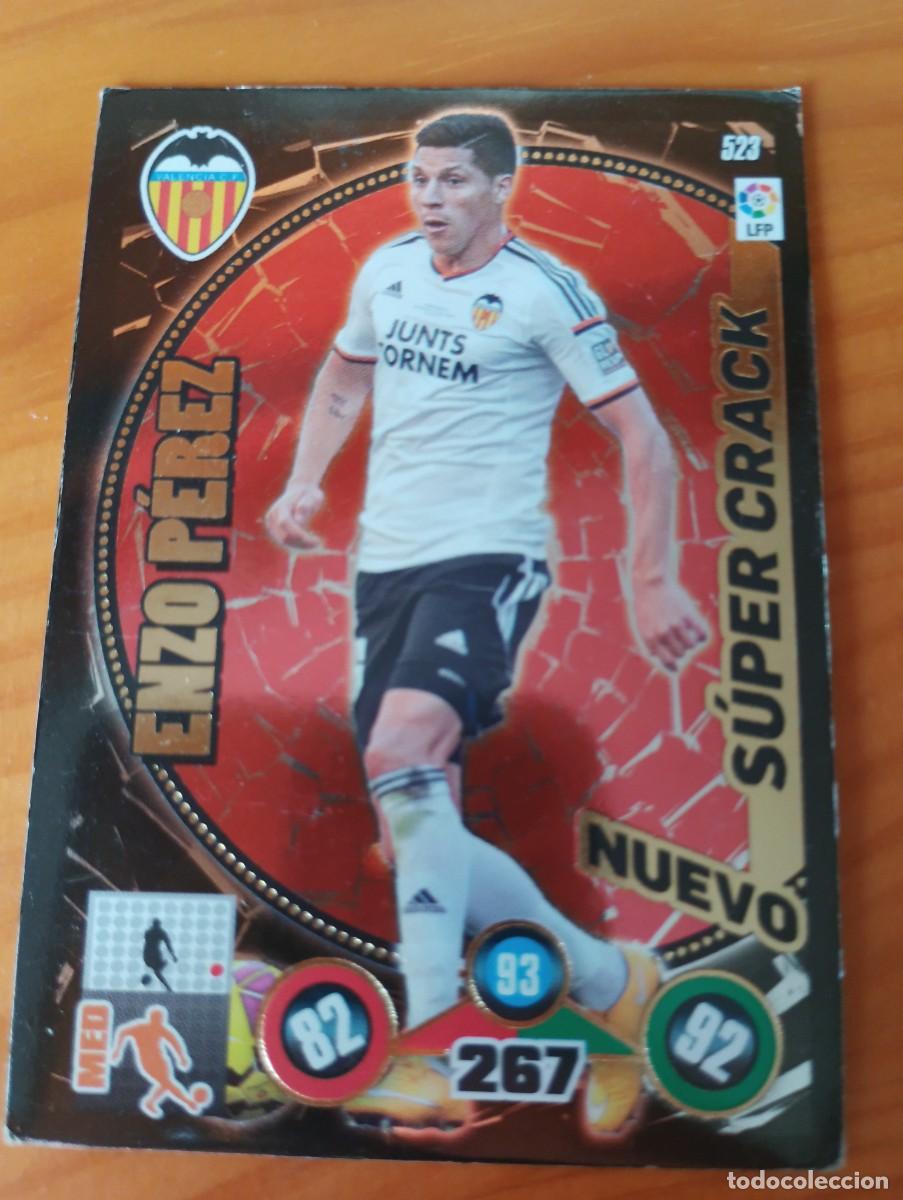 Cromos de f&uacute;tbol: Adrenalyn 2014 2015 14 15. Enzo Perez. Super Crack. N&ordm; 523