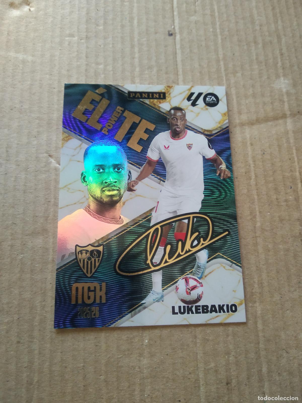 Cromos de f&uacute;tbol: P11 LUKEBAKIO SEVILLA CROMO FUTBOL PANINI LIGA MGKS 25-26 MEGACRACKS 2025-2026