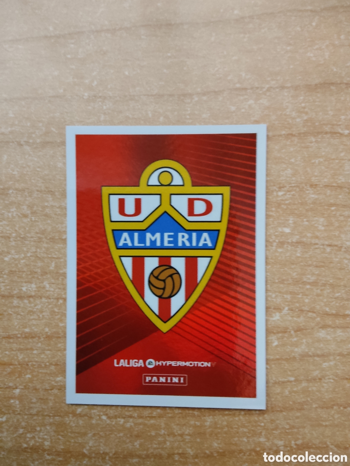 Cromos de f&uacute;tbol: 21 ESCUDO ALMERIA LIGA HYPERMOTION 2024 2025