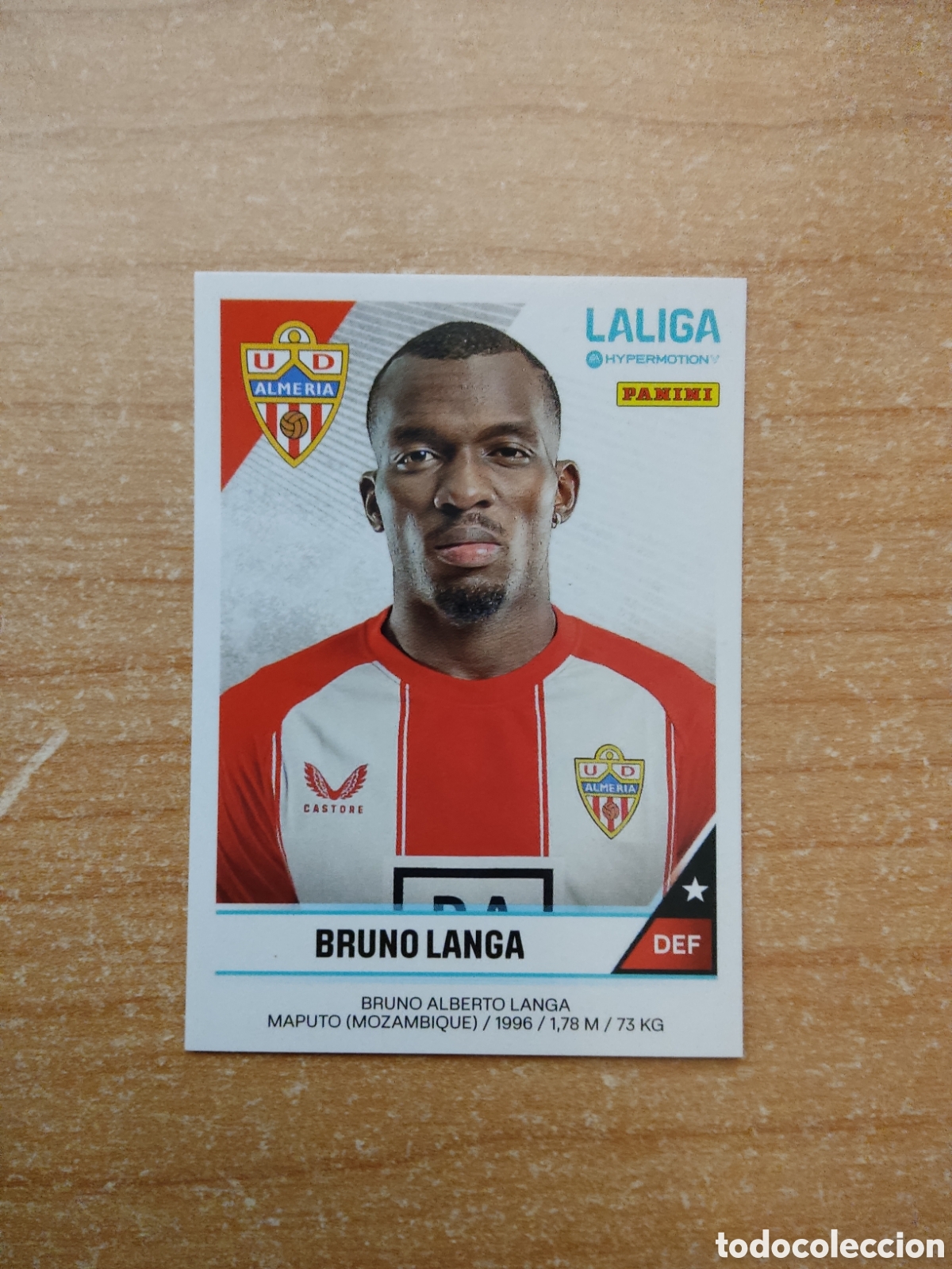 Cromos de f&uacute;tbol: 26 B BRUNO LANGA ALMERIA LIGA HYPERMOTION 2024 2025