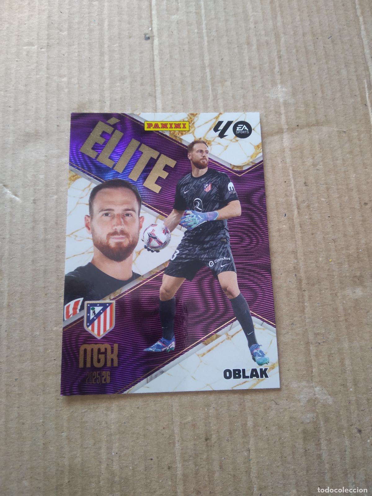 Cromos de f&uacute;tbol: 14 OBLAK ATLETICO DE MADRID CROMO FUTBOL PANINI LIGA MGKS 25-26 MEGACRACKS 2025-2026