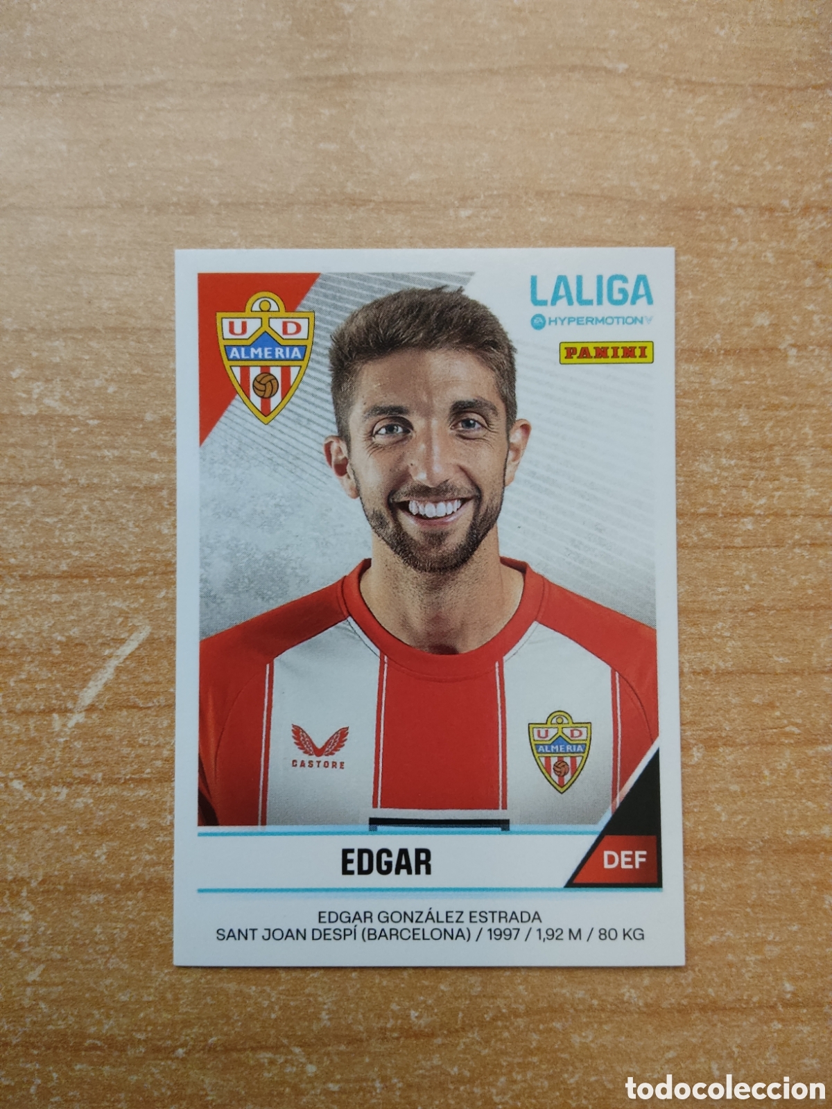 Cromos de f&uacute;tbol: 27 EDGAR ALMERIA LIGA HYPERMOTION 2024 2025