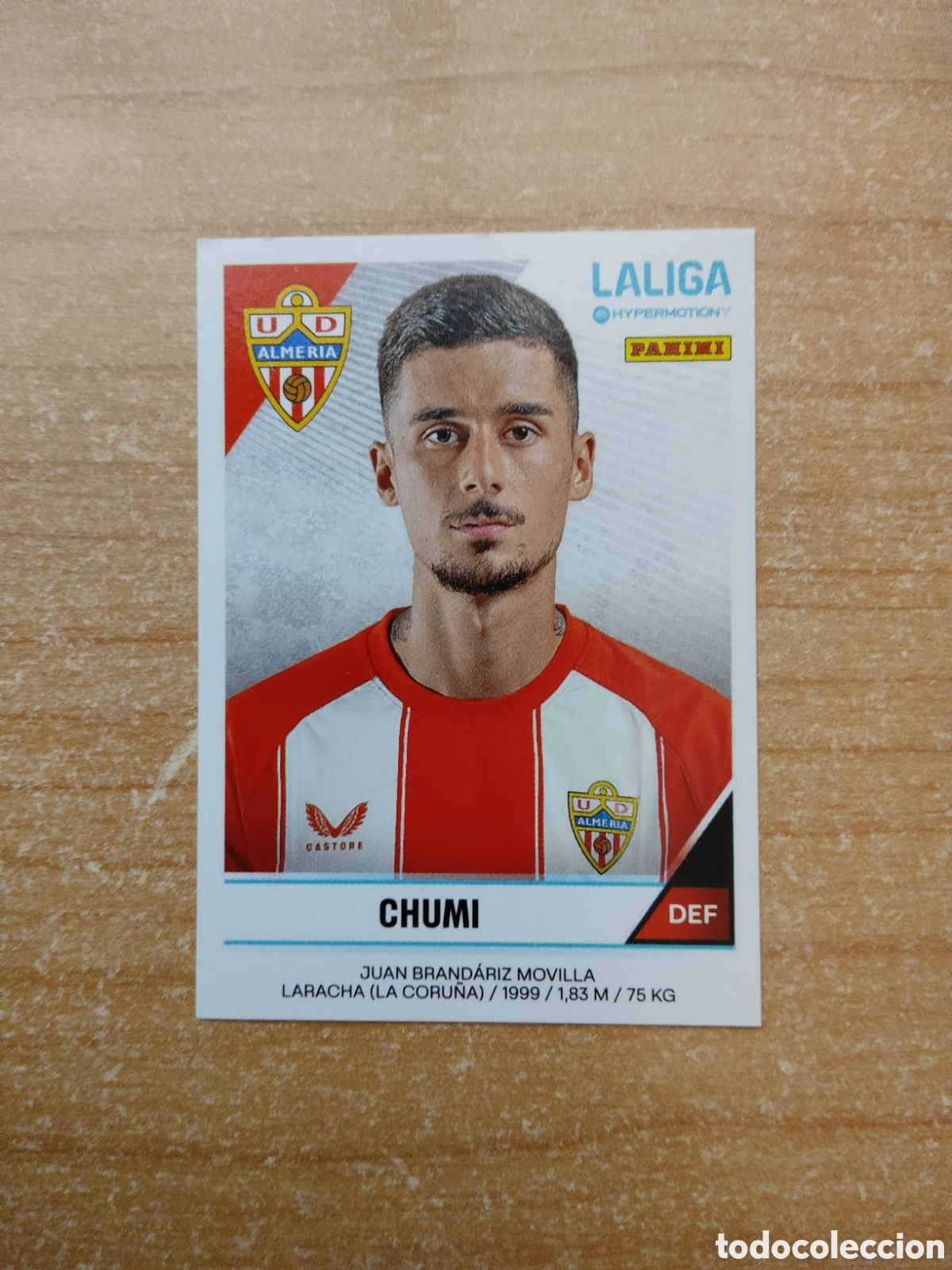 Cromos de f&uacute;tbol: 29 CHUMI ALMERIA LIGA HYPERMOTION 2024 2025