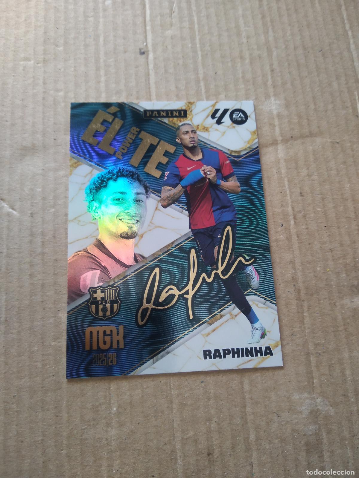 Cromos de f&uacute;tbol: P16 RAPHINHA BARCELONA BAR&Ccedil;A CROMO FUTBOL PANINI LIGA MGKS 25-26 MEGACRACKS 2025-2026