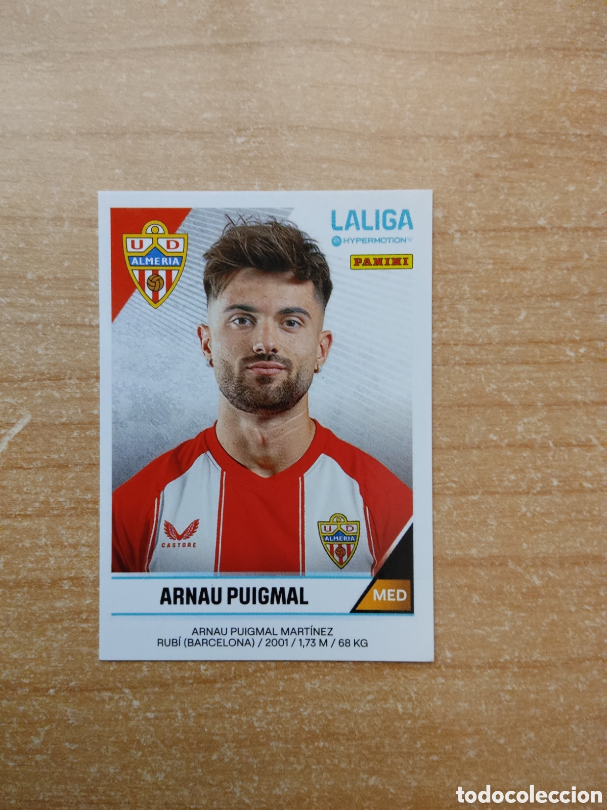 Cromos de f&uacute;tbol: 34 ARNAU PUIGMAL ALMERIA LIGA HYPERMOTION 2024 2025