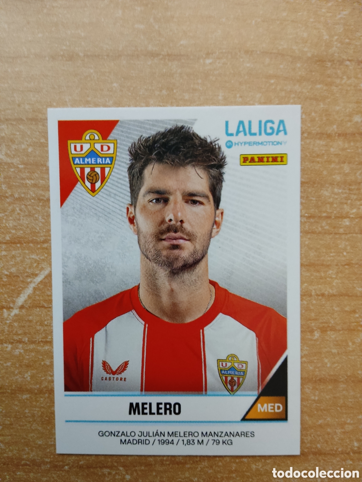 Cromos de f&uacute;tbol: 35 MELERO ALMERIA LIGA HYPERMOTION 2024 2025