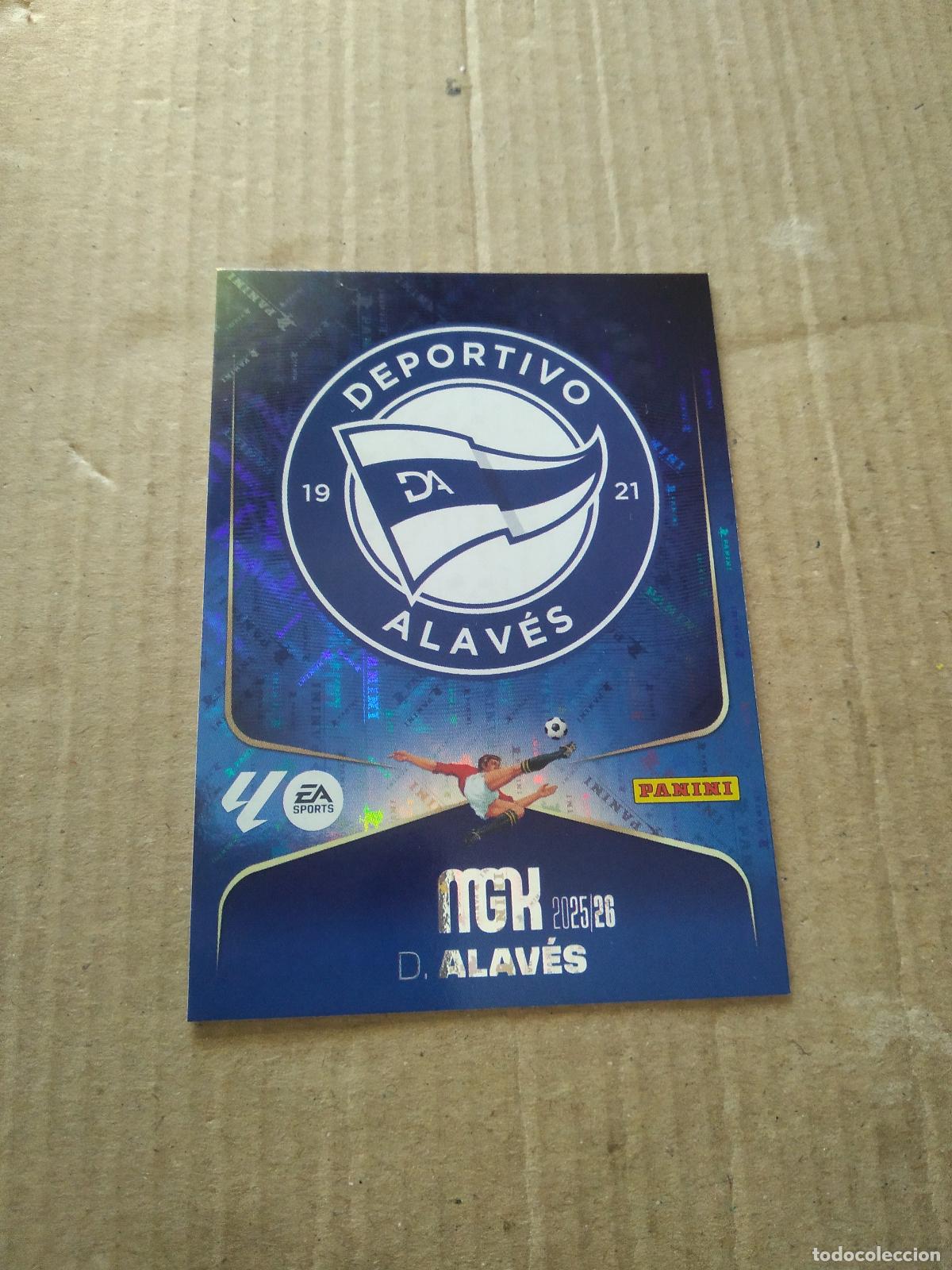 Cromos de f&uacute;tbol: 19 ESCUDO ALAVES CROMO FUTBOL PANINI LIGA MGKS 25-26 MEGACRACKS 2025-2026