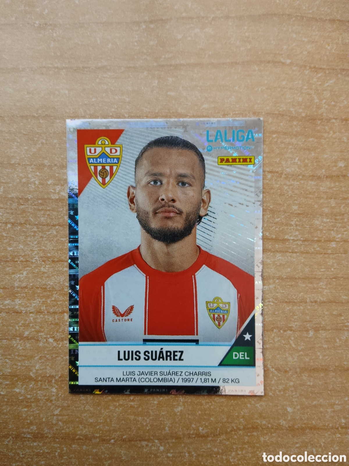 Cromos de f&uacute;tbol: 39 LUIS SUAREZ ALMERIA LIGA HYPERMOTION 2024 2025