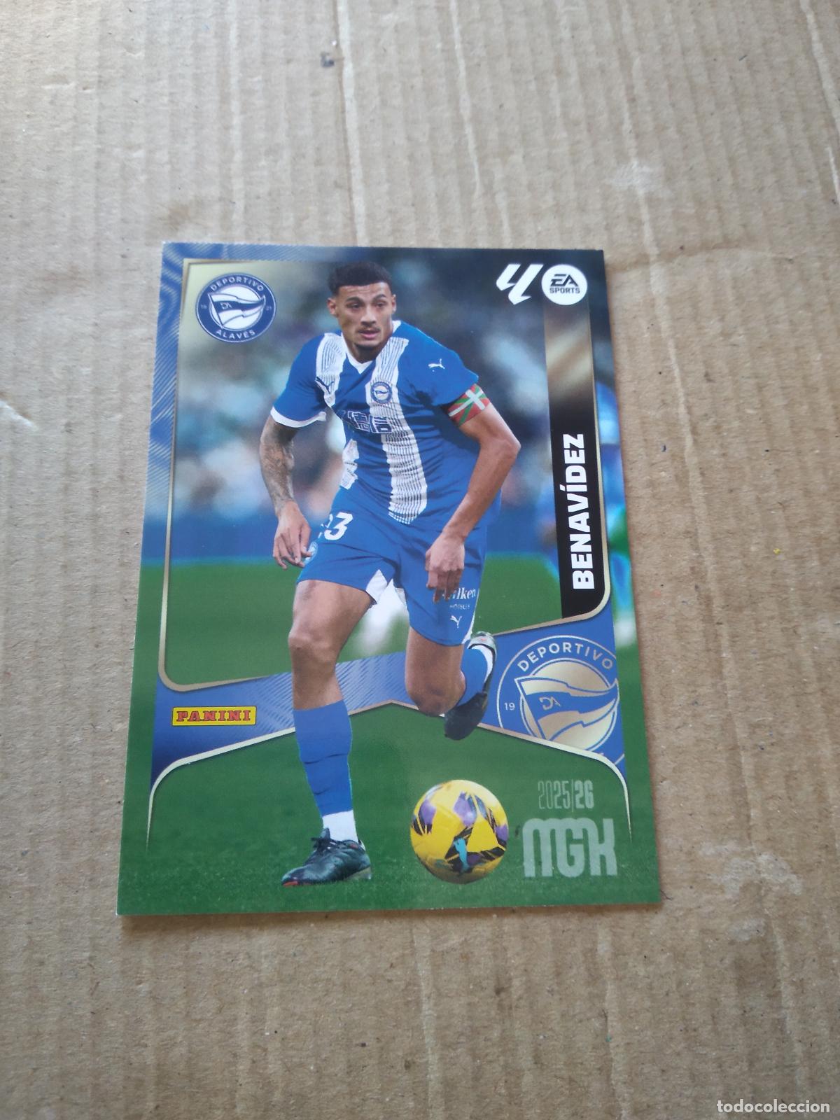 Cromos de f&uacute;tbol: 27 BENAVIDEZ ALAVES CROMO FUTBOL PANINI LIGA MGKS 25-26 MEGACRACKS 2025-2026