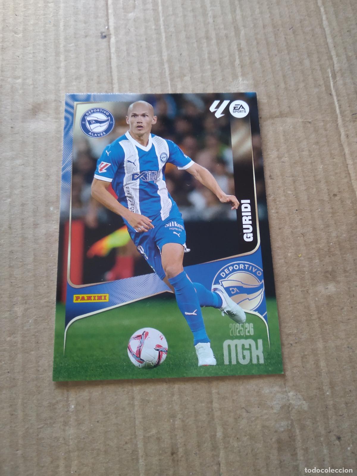Cromos de f&uacute;tbol: 30 GURIDI ALAVES CROMO FUTBOL PANINI LIGA MGKS 25-26 MEGACRACKS 2025-2026