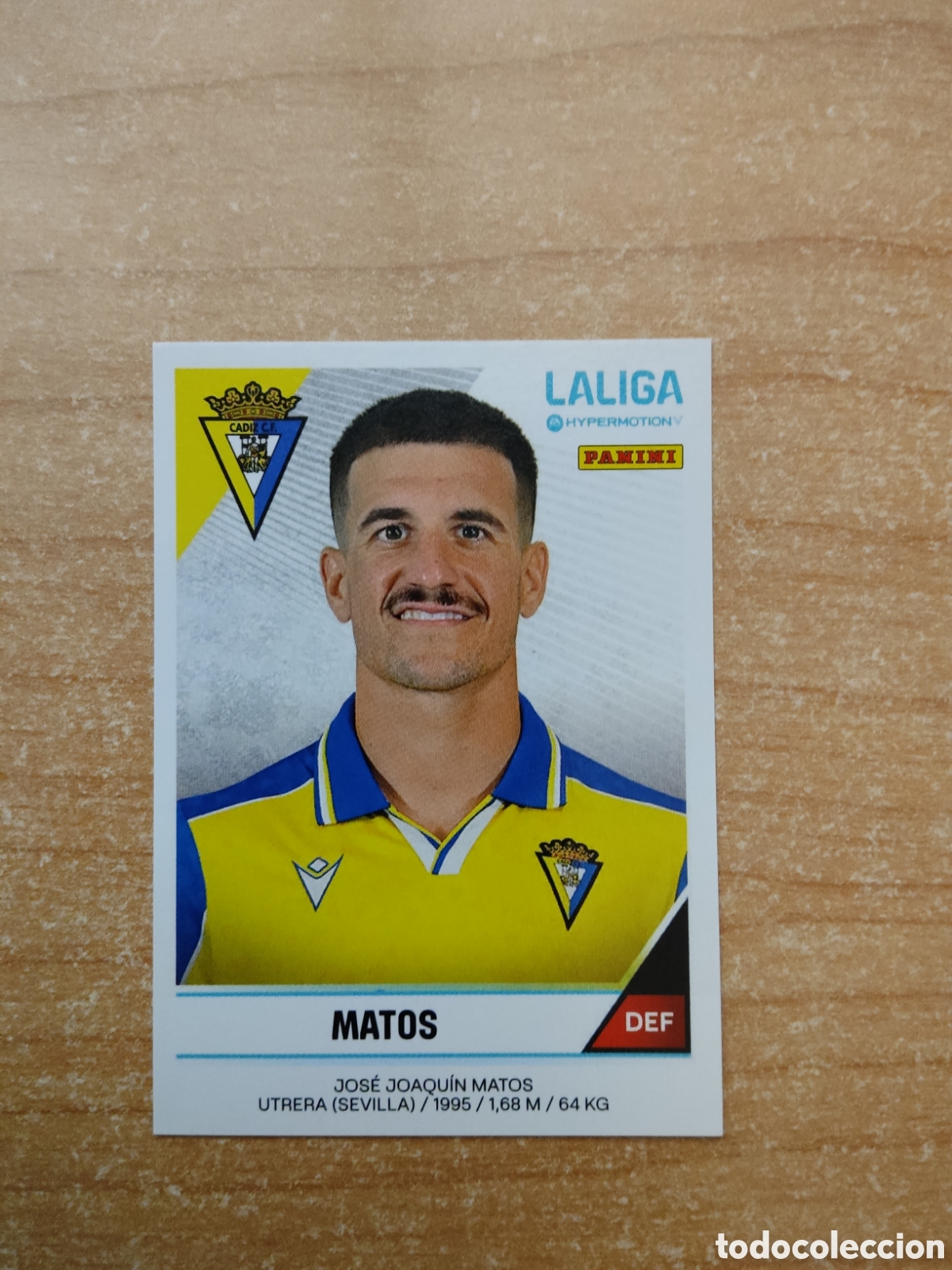 Cromos de f&uacute;tbol: 68 MATOS CADIZ LIGA HYPERMOTION 2024 2025
