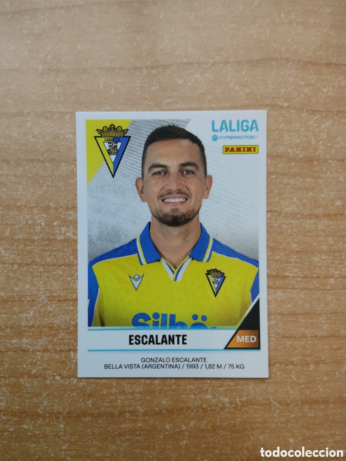 Cromos de f&uacute;tbol: 72 ESCALANTE CADIZ LIGA HYPERMOTION 2024 2025