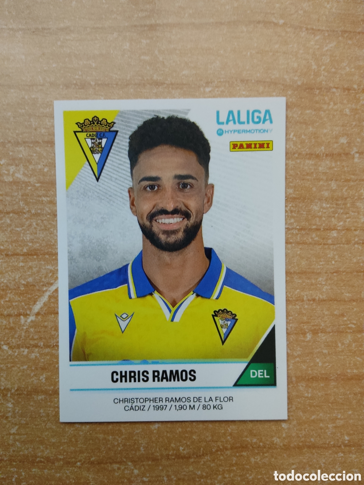 Cromos de f&uacute;tbol: 76 CHRIS RAMOS CADIZ LIGA HYPERMOTION 2024 2025