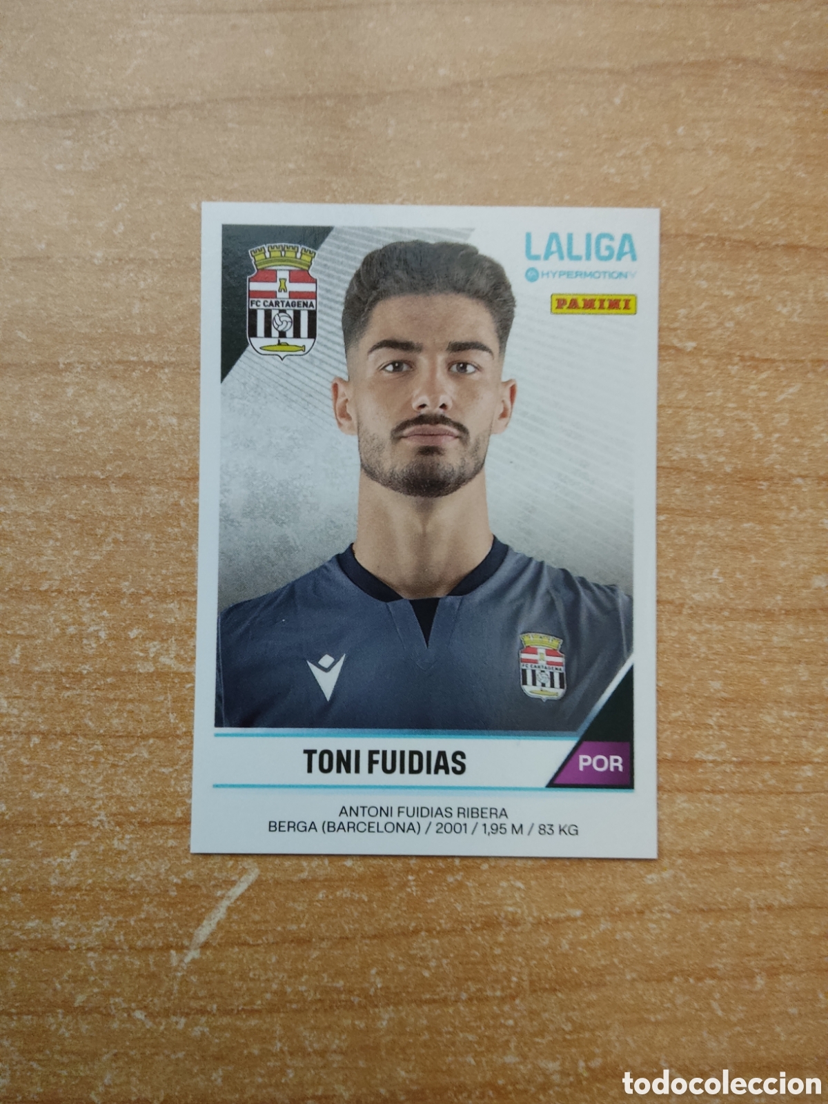 Cromos de f&uacute;tbol: 81 TONI FUIDIAS CARTAGENA LIGA HYPERMOTION 2024 2025
