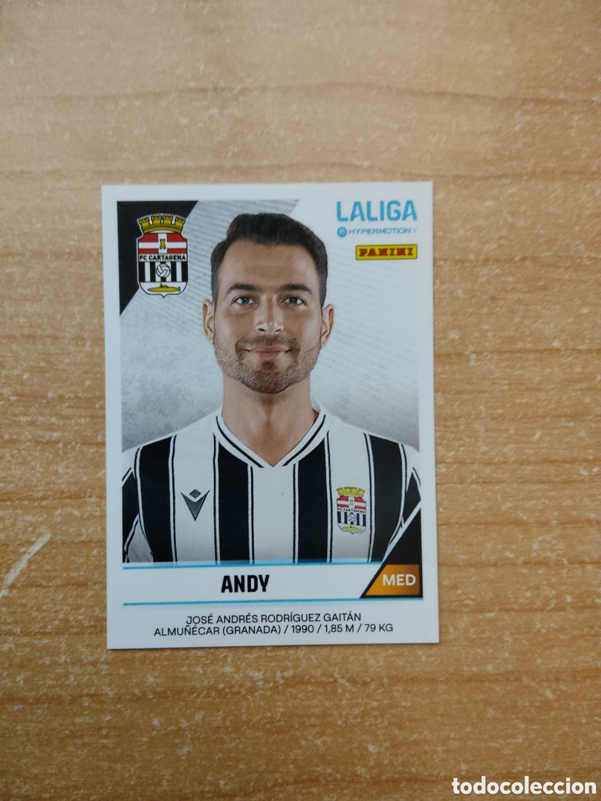 Cromos de f&uacute;tbol: 91 ANDY CARTAGENA LIGA HYPERMOTION 2024 2025