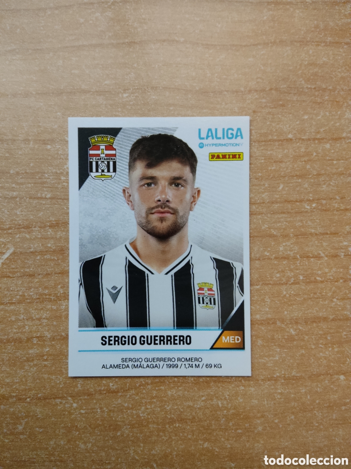 Cromos de f&uacute;tbol: 92 SERGIO GUERRERO CARTAGENA LIGA HYPERMOTION 2024 2025