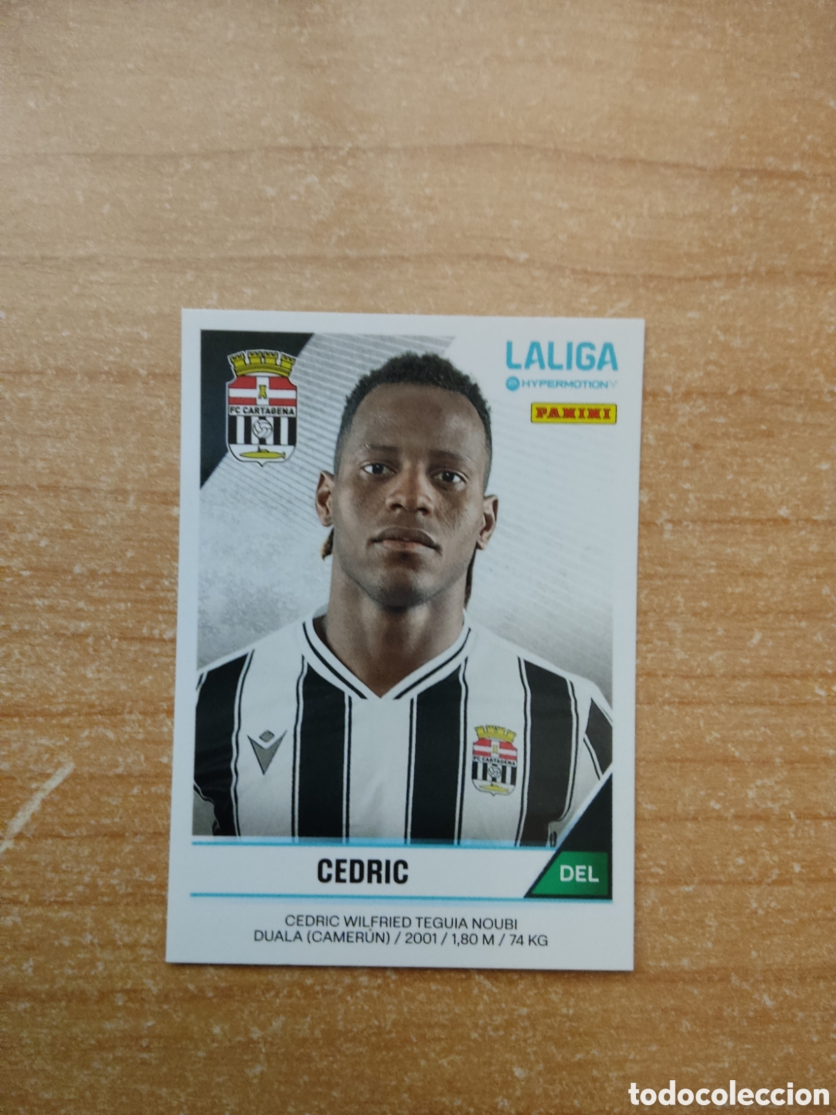 Cromos de f&uacute;tbol: 95 A CEDRIC CARTAGENA LIGA HYPERMOTION 2024 2025