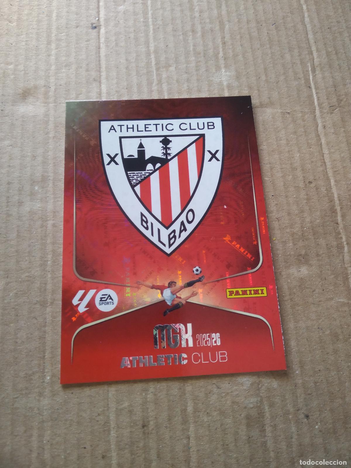 Cromos de f&uacute;tbol: 37 ESCUDO ATHLETIC CLUB BILBAO CROMO FUTBOL PANINI LIGA MGKS 25-26 MEGACRACKS 2025-2026