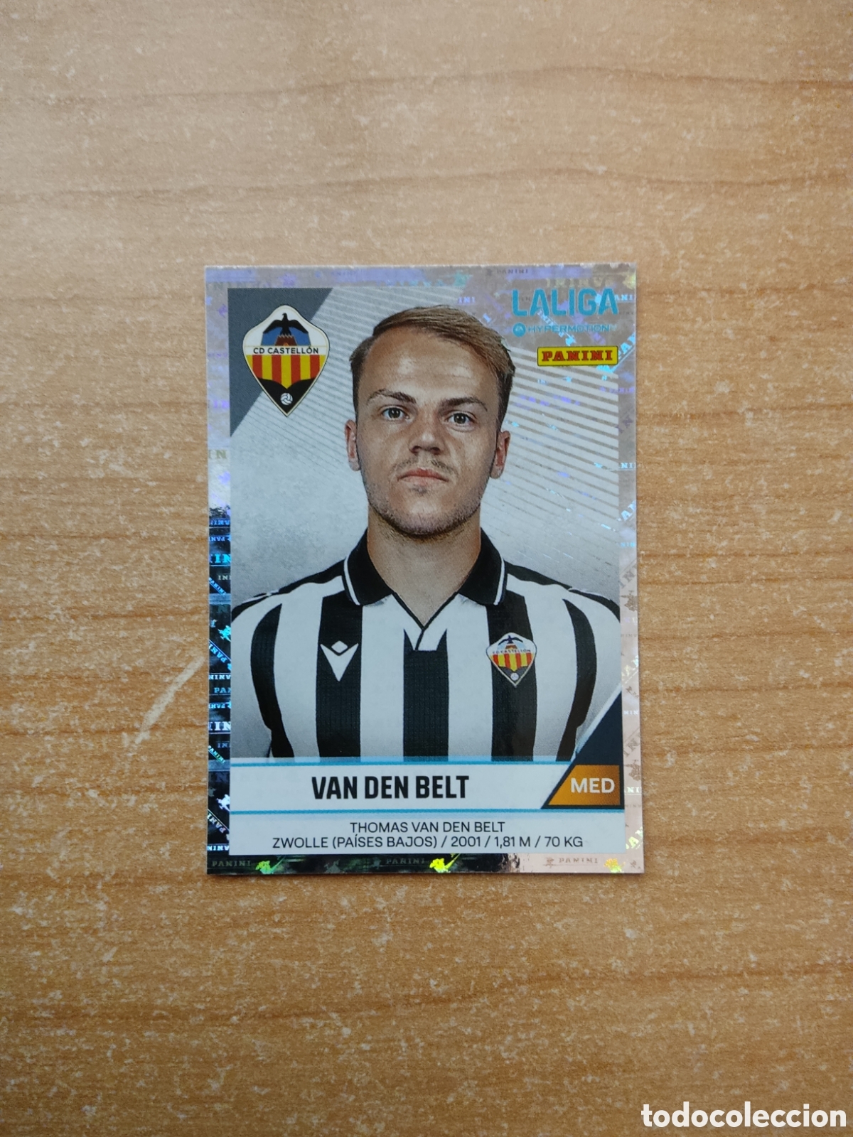 Cromos de f&uacute;tbol: 106 VAN DER BELT CASTELL&Oacute;N LIGA HYPERMOTION 2024 2025