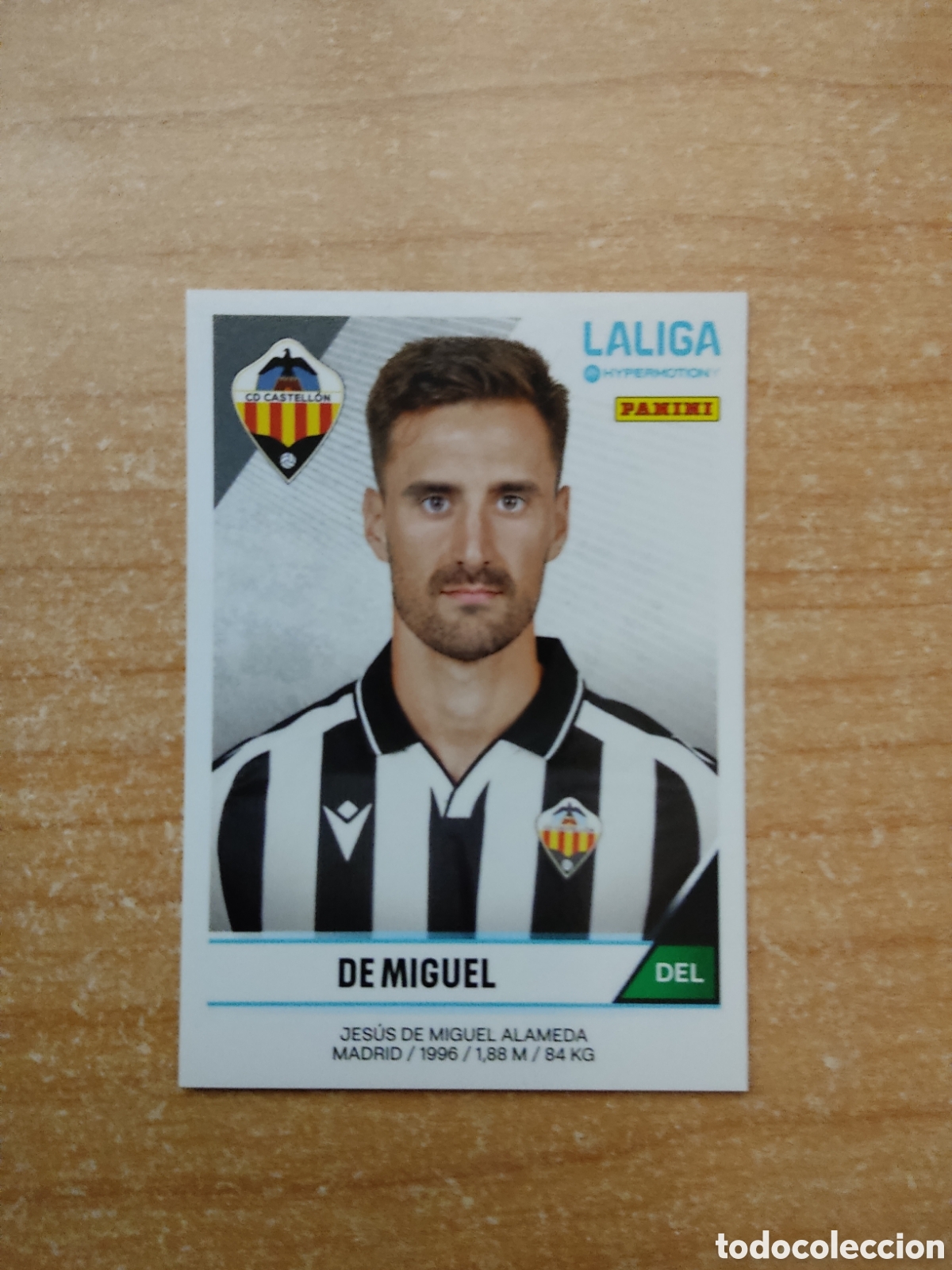 Cromos de f&uacute;tbol: 115 DE MIGUEL CASTELL&Oacute;N LIGA HYPERMOTION 2024 2025