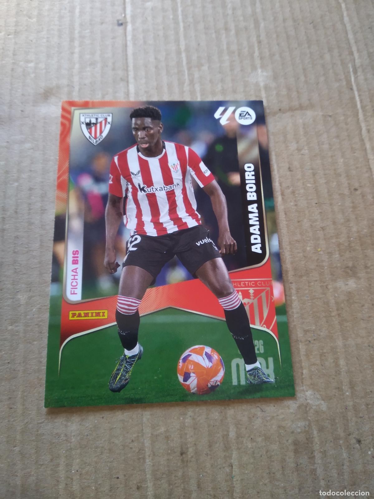 Cromos de f&uacute;tbol: 43 BIS ADAMA BOIRO ATHLETIC CLUB BILBAO CROMO FUTBOL PANINI LIGA MGKS 25-26 MEGACRACKS 2025-2026