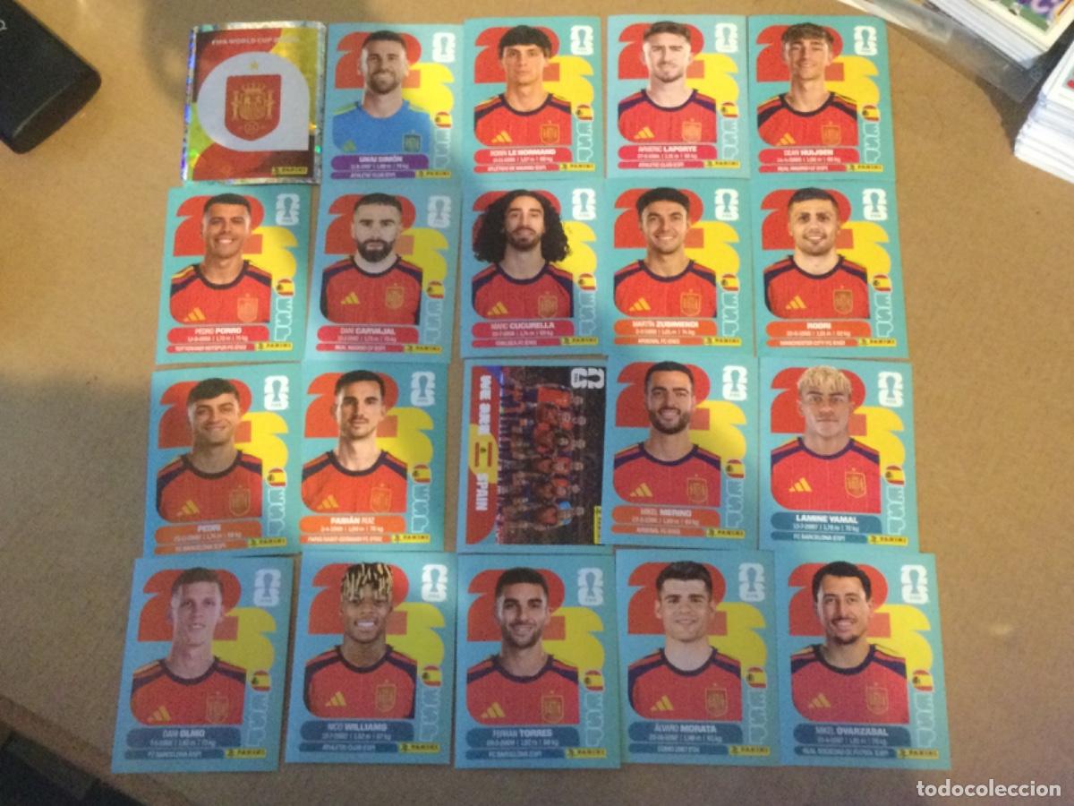 Cromos de f&uacute;tbol: Cromos mundial 2026 Espa&ntilde;a completo, con Lamin yamal, Rodri, Cucurella, etc