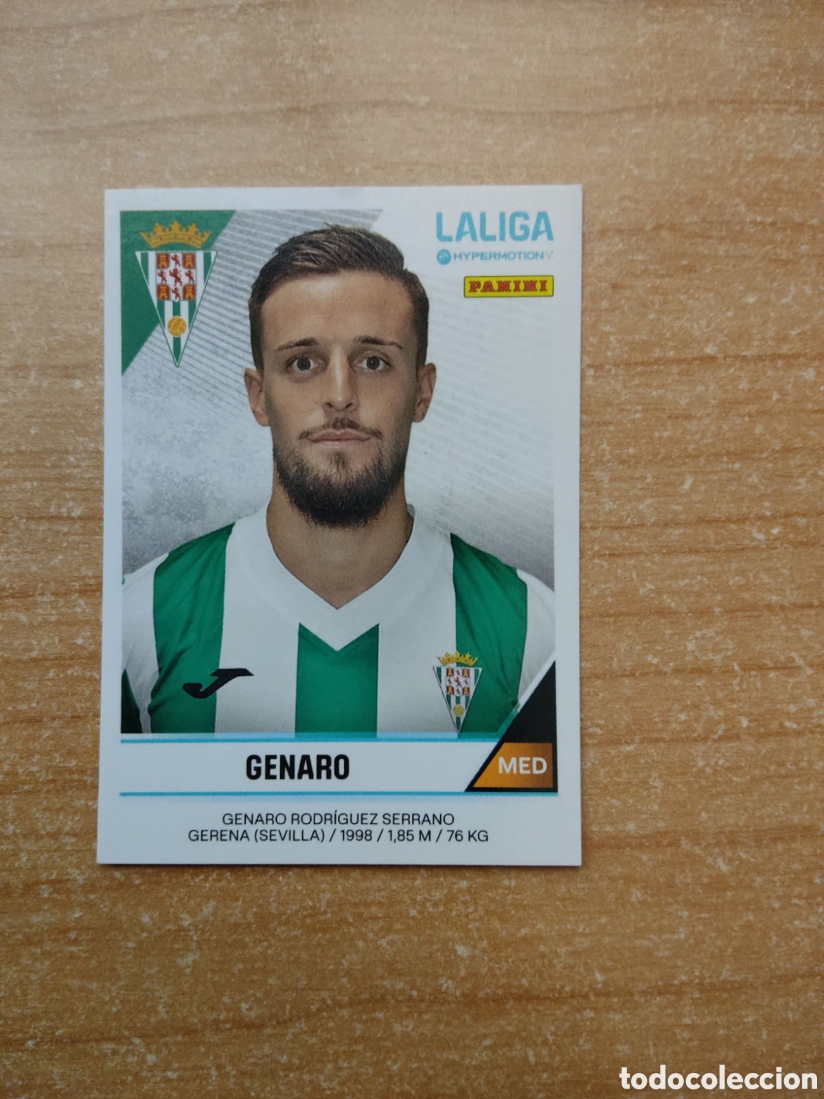Cromos de f&uacute;tbol: 129 GENARO CORDOBA LIGA HYPERMOTION 2024 2025