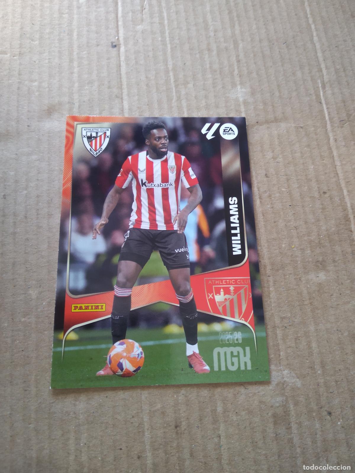 Cromos de f&uacute;tbol: 51 WILLIAMS ATHLETIC CLUB BILBAO CROMO FUTBOL PANINI LIGA MGKS 25-26 MEGACRACKS 2025-2026
