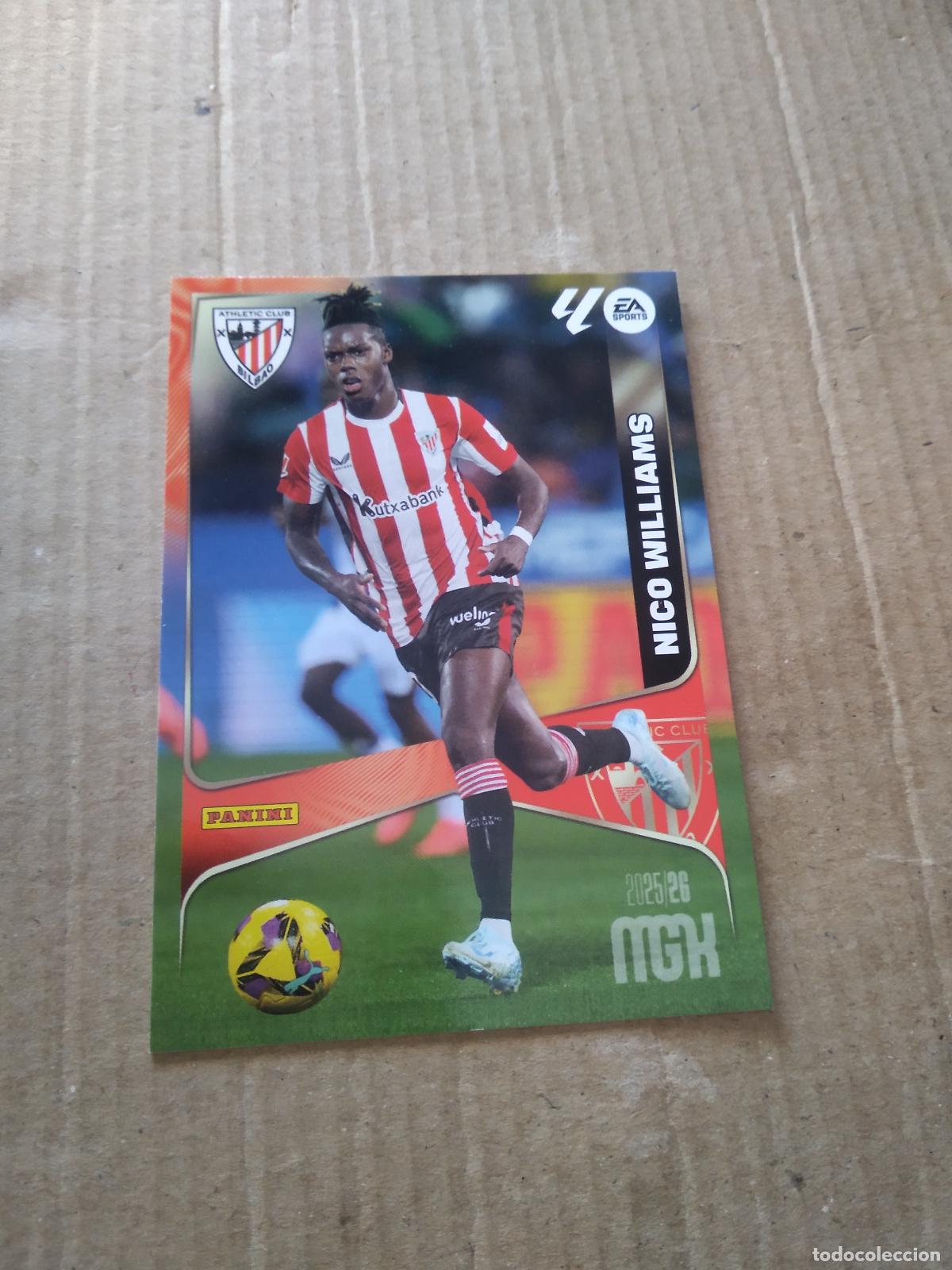 Cromos de f&uacute;tbol: 53 NICO WILLIAMS ATHLETIC CLUB BILBAO CROMO FUTBOL PANINI LIGA MGKS 25-26 MEGACRACKS 2025-2026