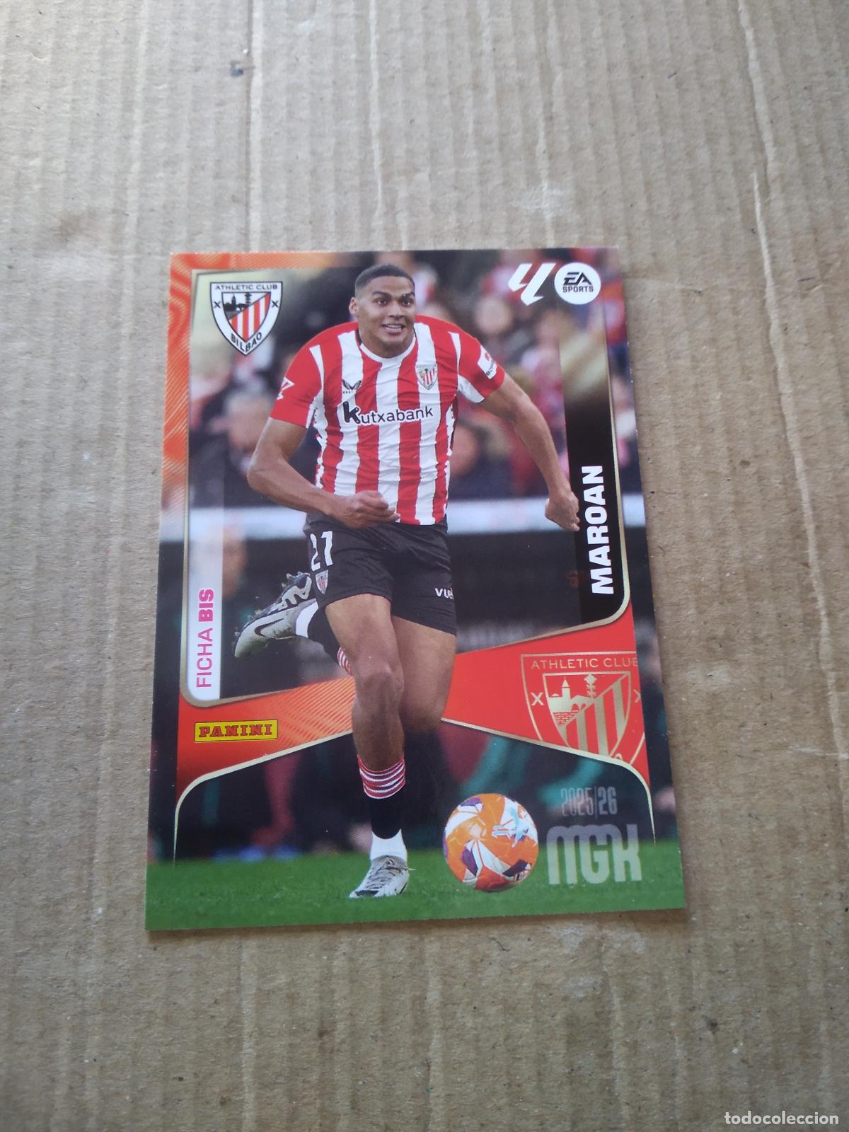 Cromos de f&uacute;tbol: 54 BIS MAROAN ATHLETIC CLUB BILBAO CROMO FUTBOL PANINI LIGA MGKS 25-26 MEGACRACKS 2025-2026