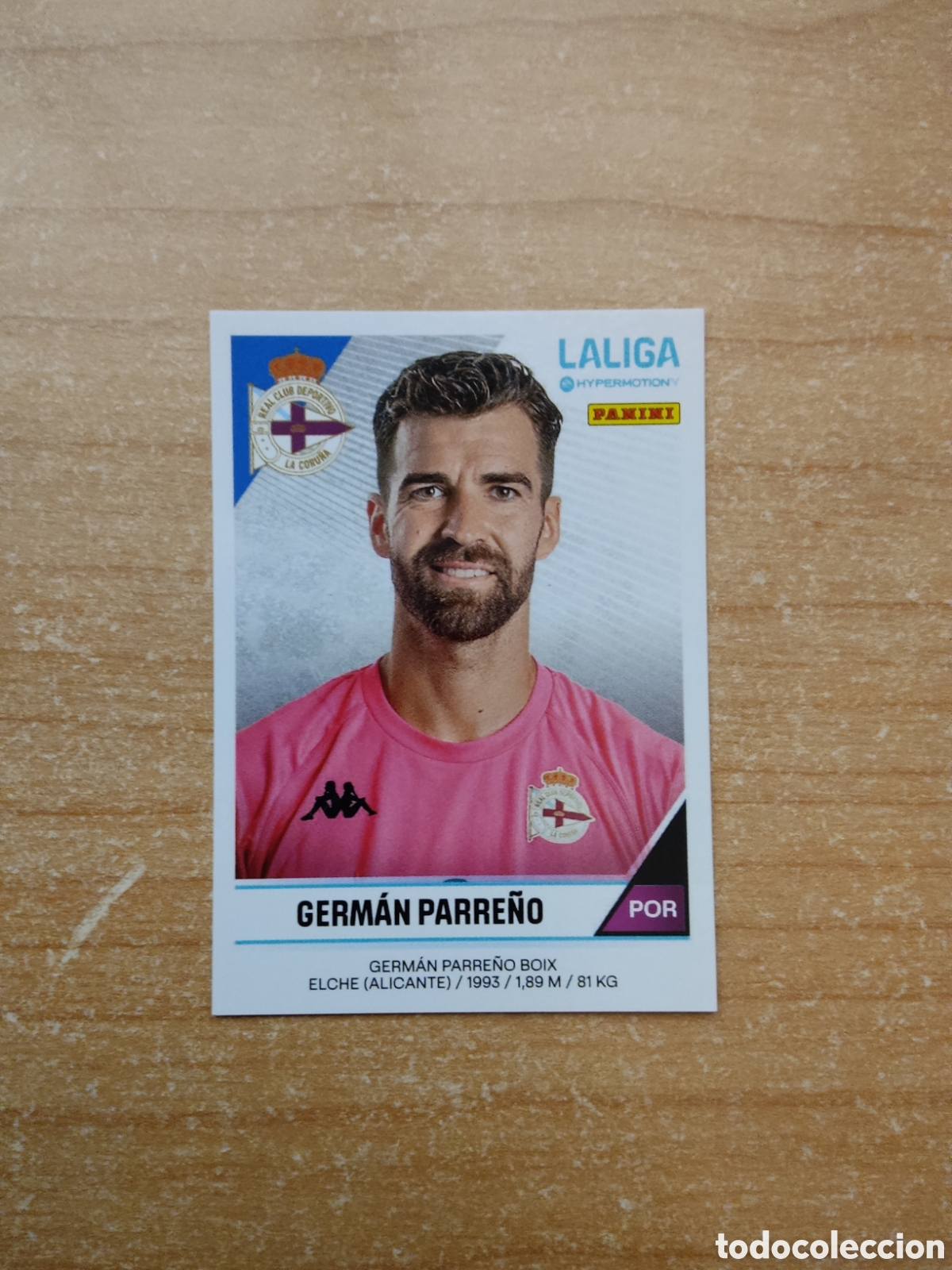 Cromos de f&uacute;tbol: 138 GERMAN PARRE&Ntilde;O DEPORTIVO CORU&Ntilde;A LIGA HYPERMOTION 2024 2025