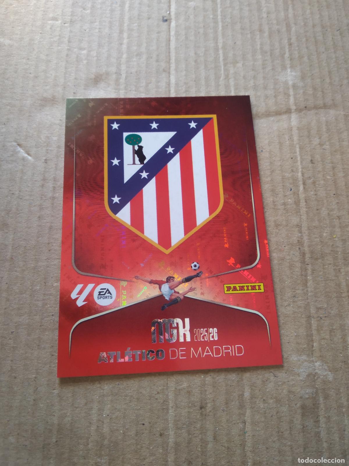 Cromos de f&uacute;tbol: 55 ESCUDO ATLETICO DE MADRID CROMO FUTBOL PANINI LIGA MGKS 25-26 MEGACRACKS 2025-2026