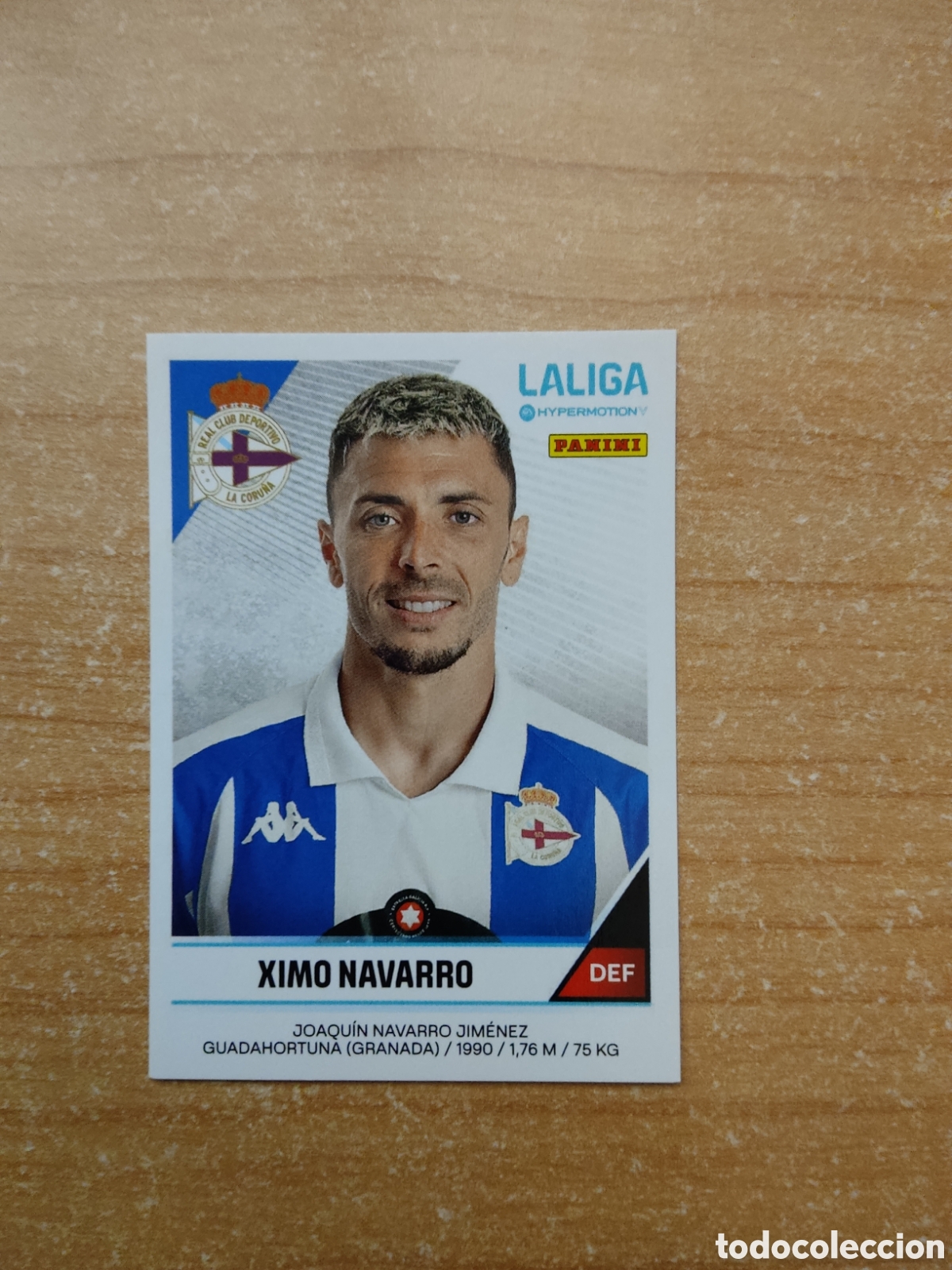 Cromos de f&uacute;tbol: 140 XIMO NAVARRO DEPORTIVO CORU&Ntilde;A LIGA HYPERMOTION 2024 2025