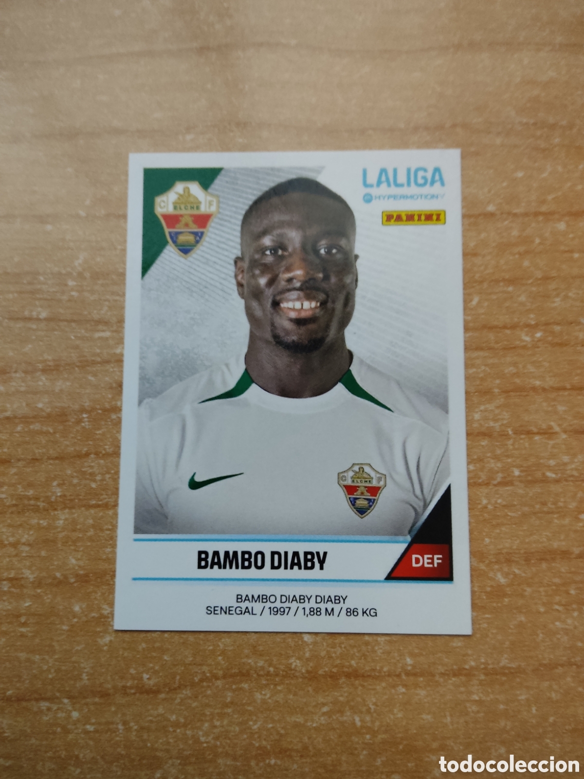 Cromos de f&uacute;tbol: 179 B BAMBO DIABY ELCHE LIGA HYPERMOTION 2024 2025