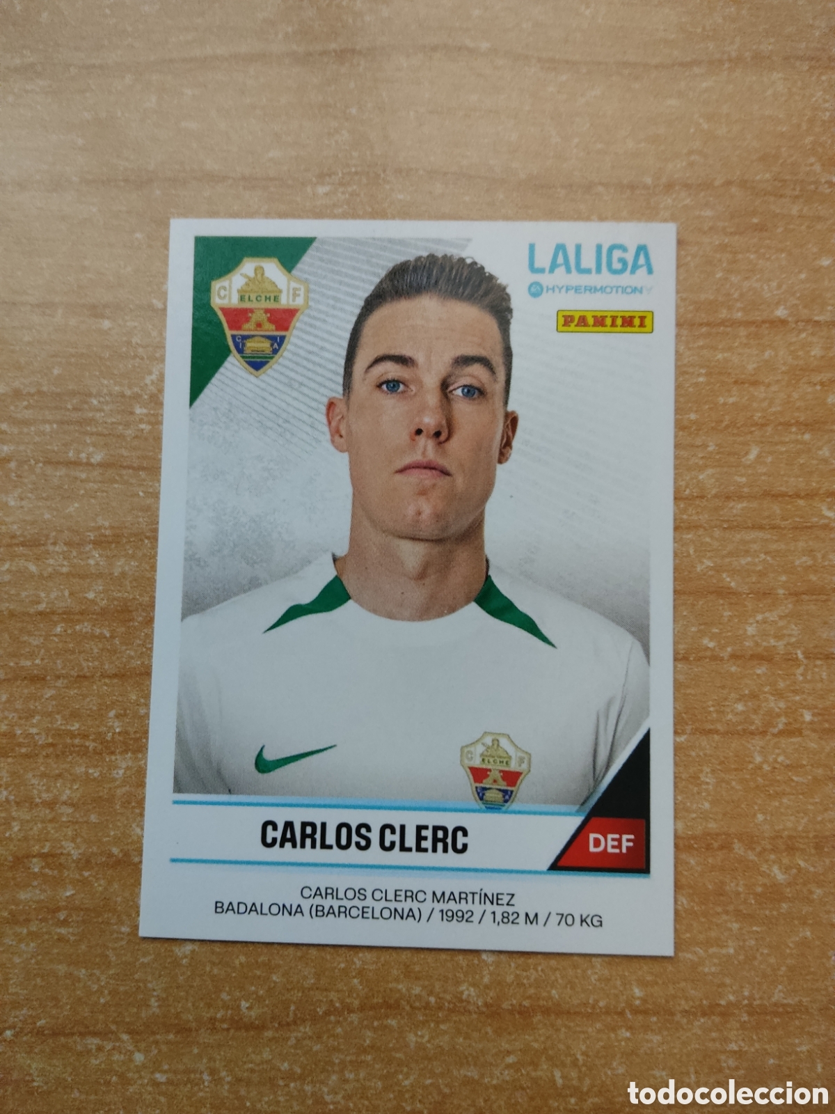 Cromos de f&uacute;tbol: 182 CARLOS CLERC ELCHE LIGA HYPERMOTION 2024 2025
