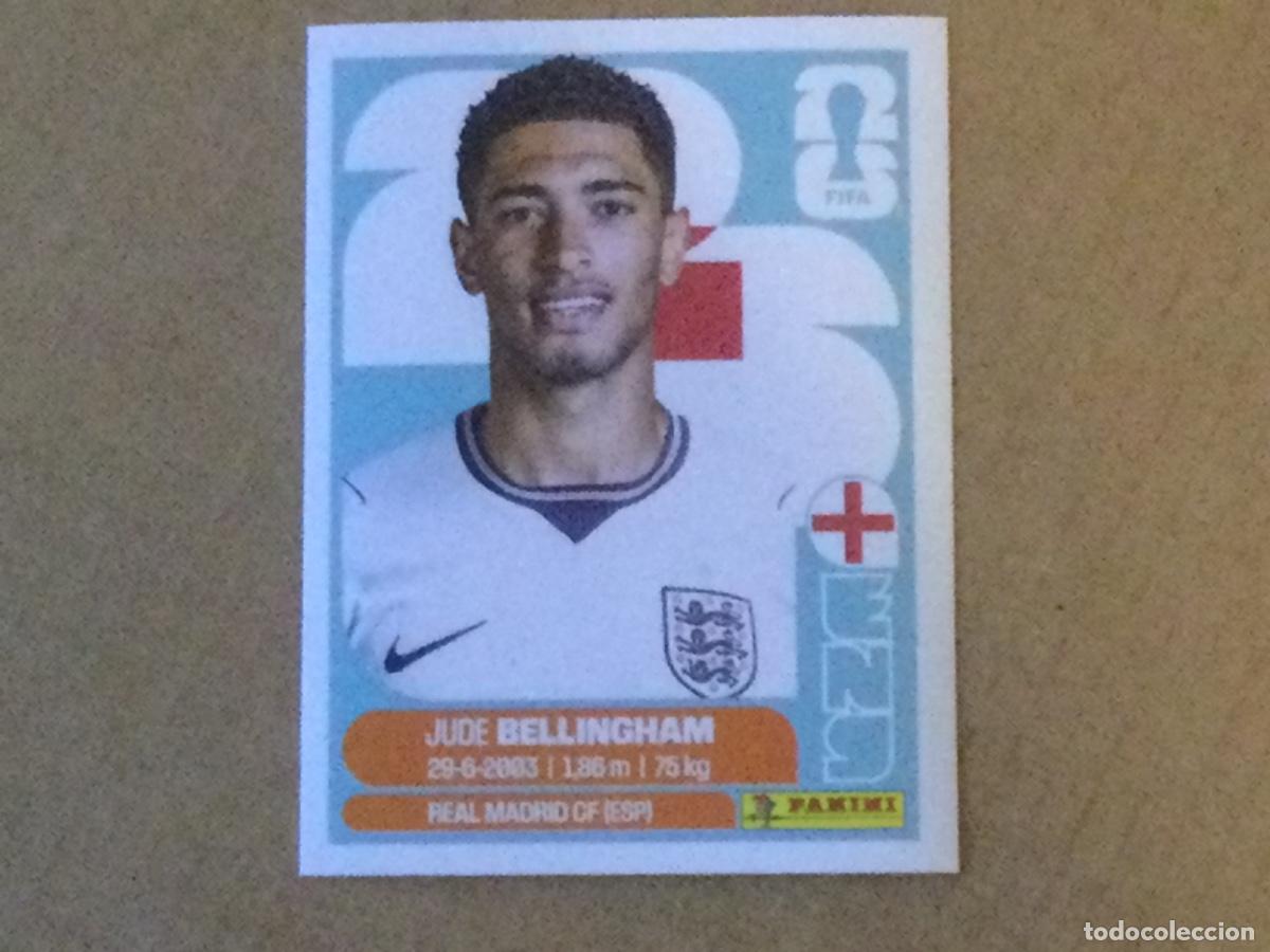 Cromos de f&uacute;tbol: Cromo panini mundial 2026, Bellingham Inglaterra, version EE.UU con bordes blancos
