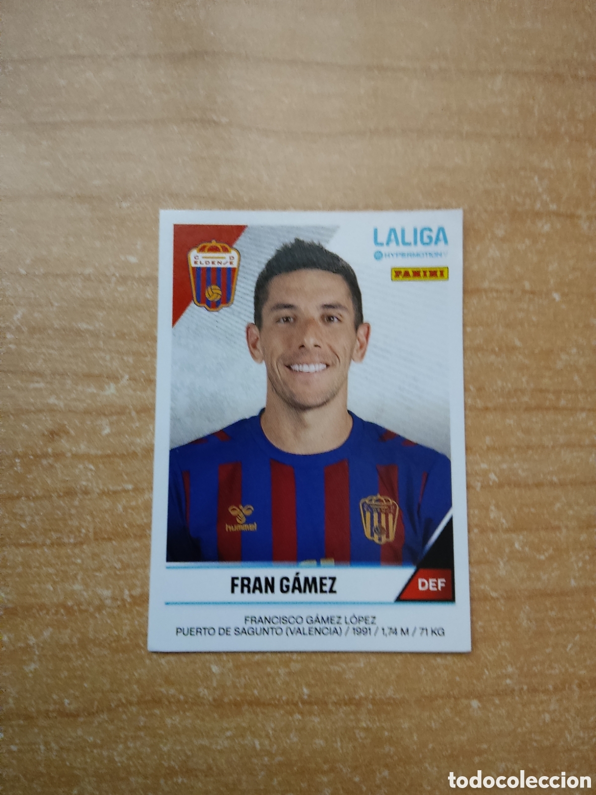 Football Stickers: 196 FRAN GAMEZ ELDENSE LIGA HYPERMOTION 2024 2025
