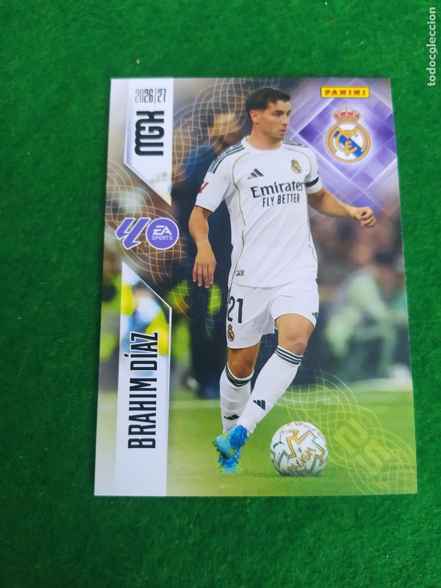 Football Stickers: MEGACRACKS 2026 2027 MGK 26 27 NUEVO - REAL MADRID N&ordm; 230 BRAHIM DIAZ