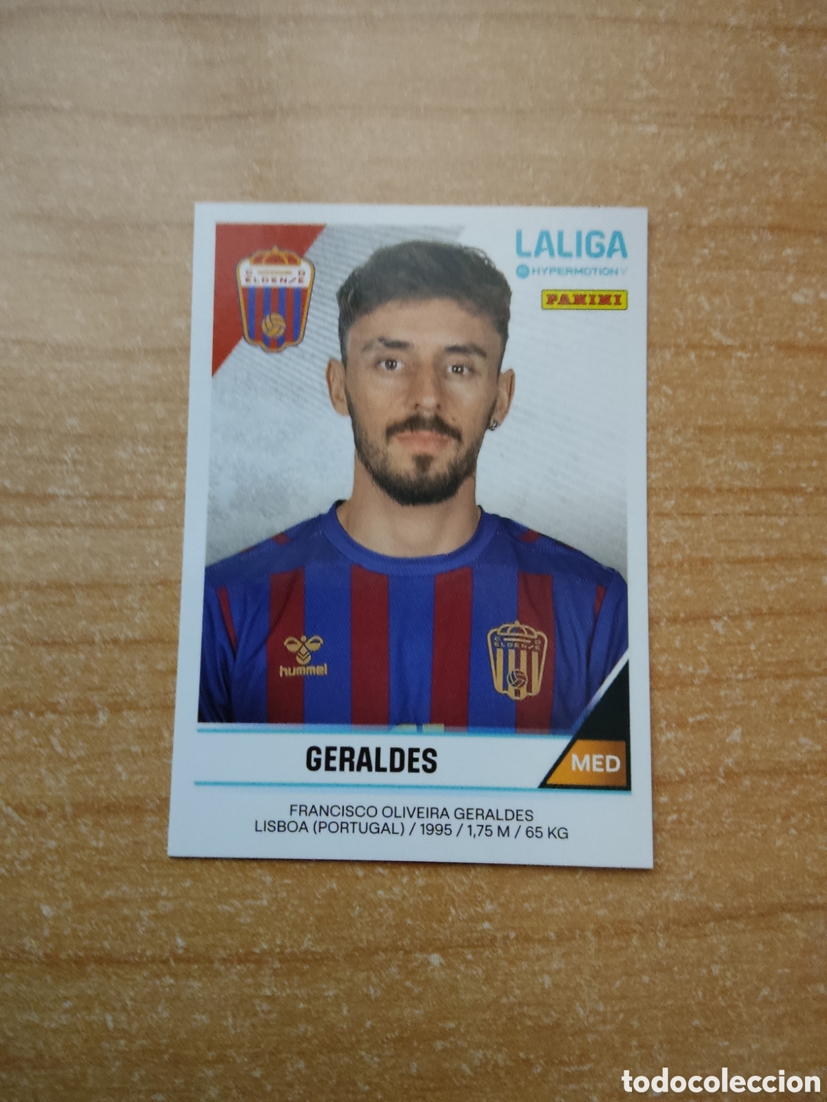Cromos de f&uacute;tbol: 206 B GERALDES ELDENSE LIGA HYPERMOTION 2024 2025